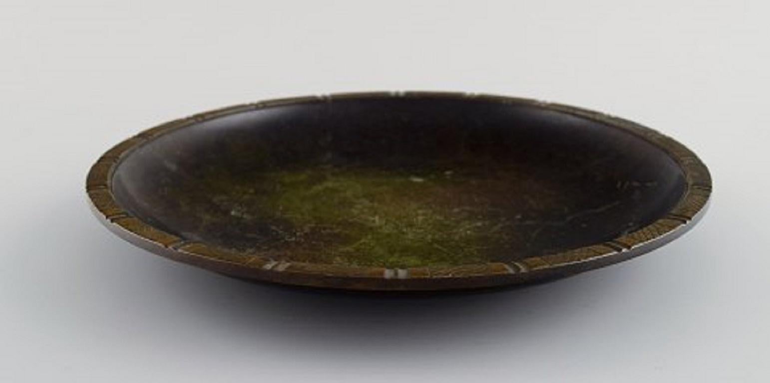 Just Andersen, Denmark, Art Deco Dish / Bowl in Bronze, 1940/50's In Good Condition In Copenhagen, DK