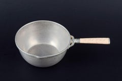 Just Andersen, Denmark. Casserole in pewter with bamboo handle.