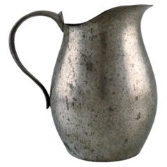 Just Andersen, Denmark, Early and Rare Pewter Pitcher