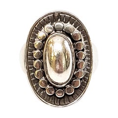 just andersen ring Vintage Just Andersen Denmark Sterling Silver Oval Beaded Ring