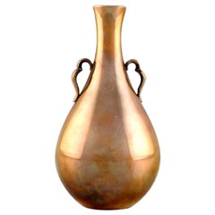 Just Andersen, Denmark, Vase in Bronze, Model Number B1746, 1940s