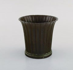 Just Andersen, Denmark, Vase in Disko Metal, Model Number 2353, 1940s