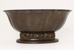 Just Andersen disco metal planter, model 164