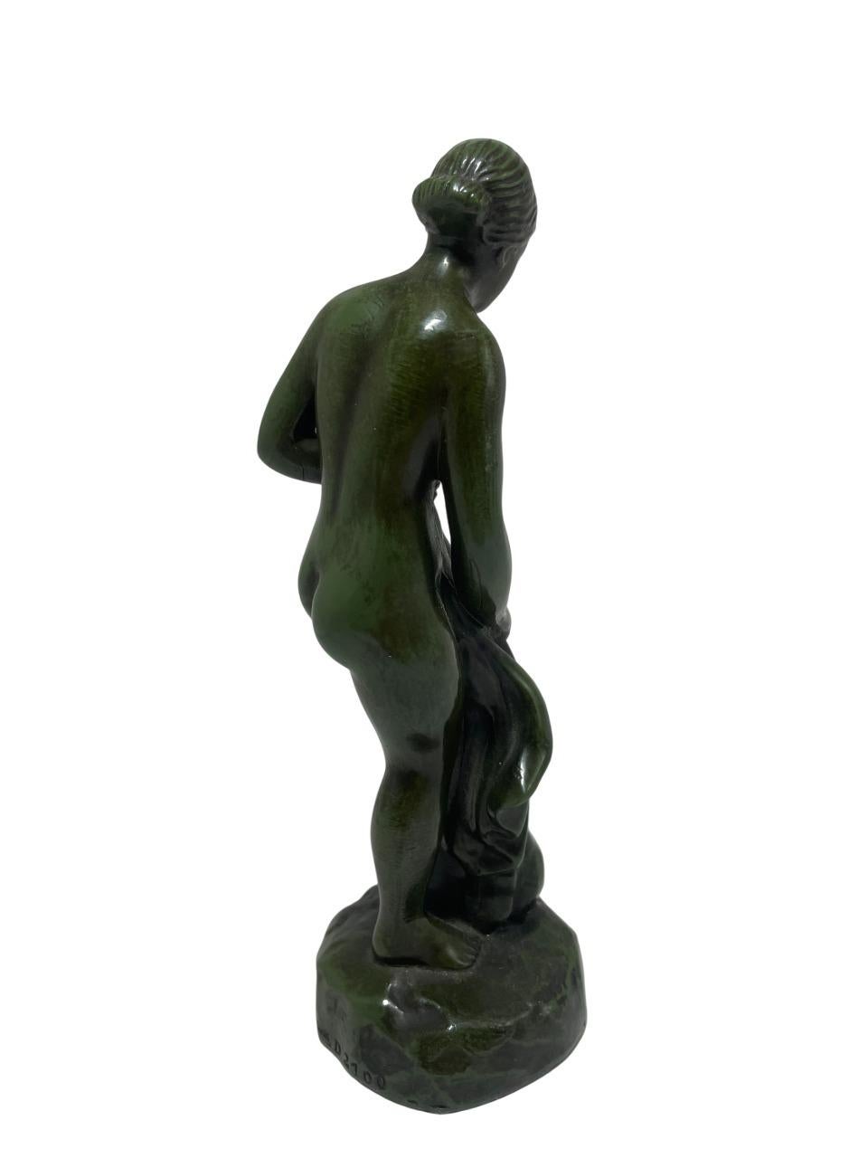 Just Andersen - Disco Metal, Escultura de mujeres desnudas Danés en venta