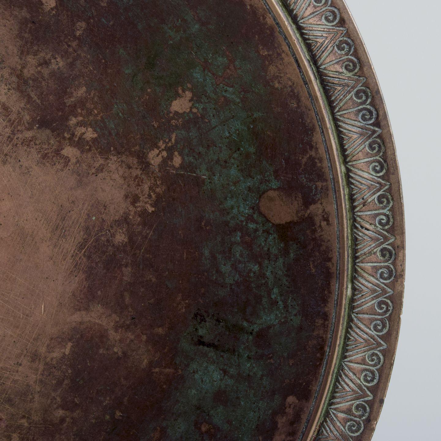 Danese Solo Andersen. Piatto in bronzo massiccio. Stile Art Deco. in vendita