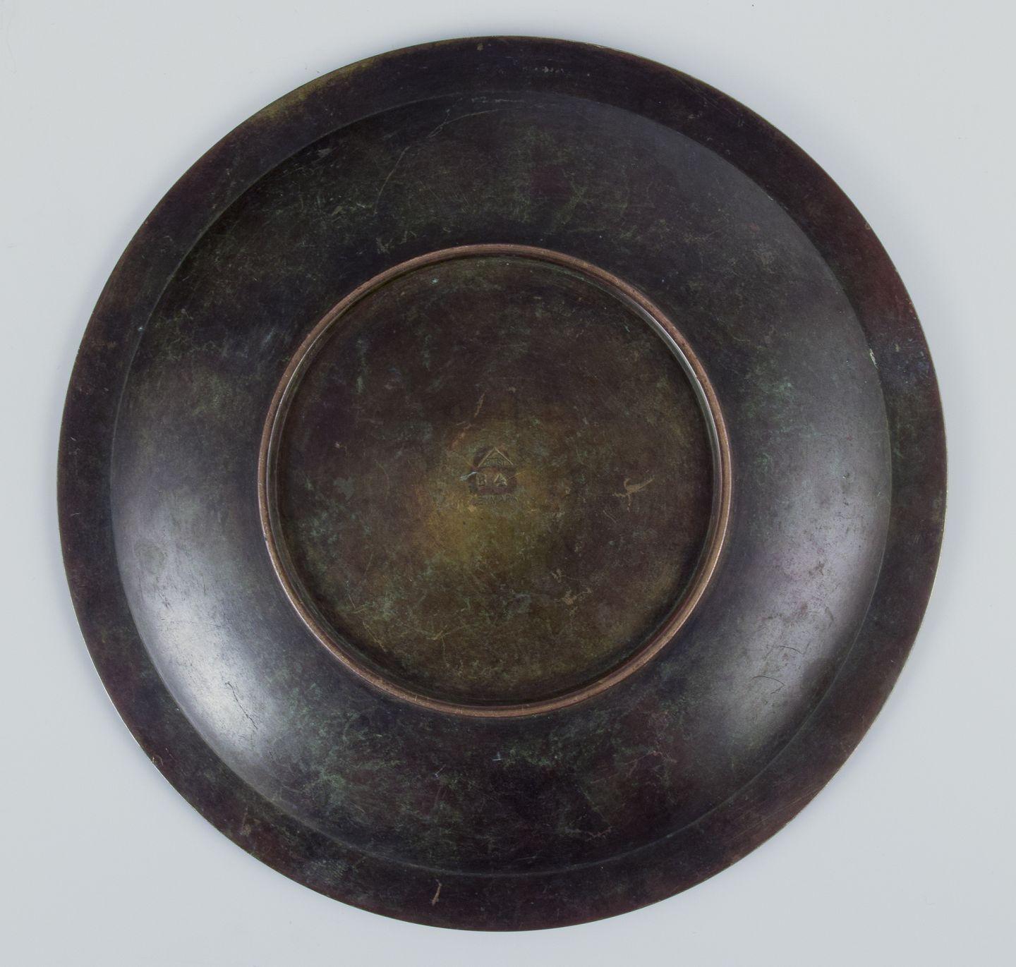 Solo Andersen. Piatto in bronzo massiccio. Stile Art Deco. in vendita 1
