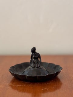 Just Andersen “Disko Metal” Figural Dish, Model D63, Denmark