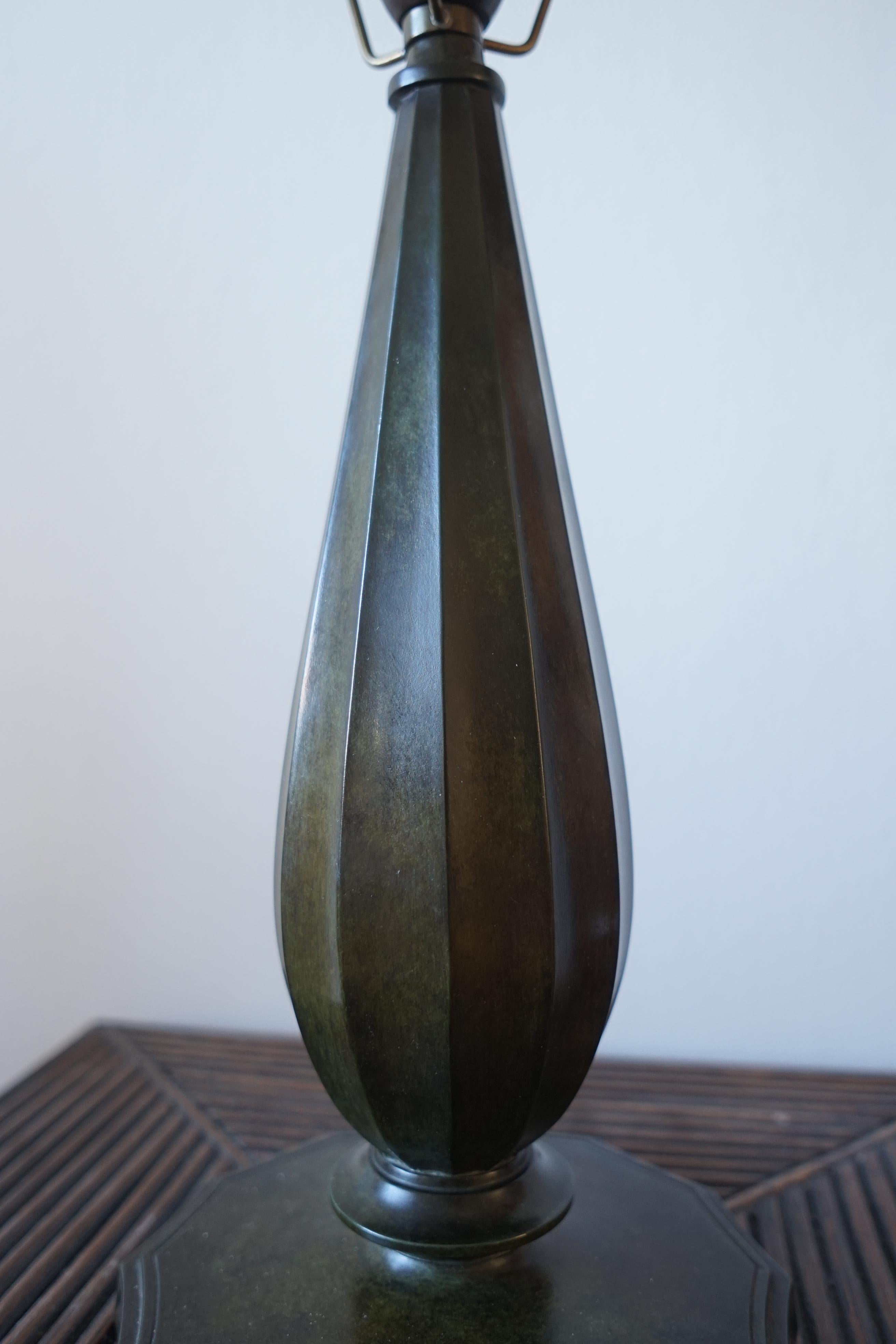 Just Andersen disko metal table lamp 1930’s In Good Condition In Valby, 84