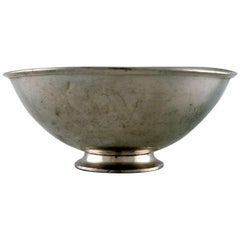 Just Andersen, Early Bowl in Pewter, 1930s