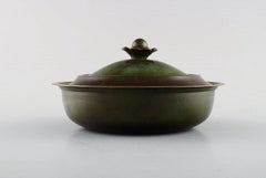 Just Andersen, Early Lidded Jar in Alloy Bronze, 1930s