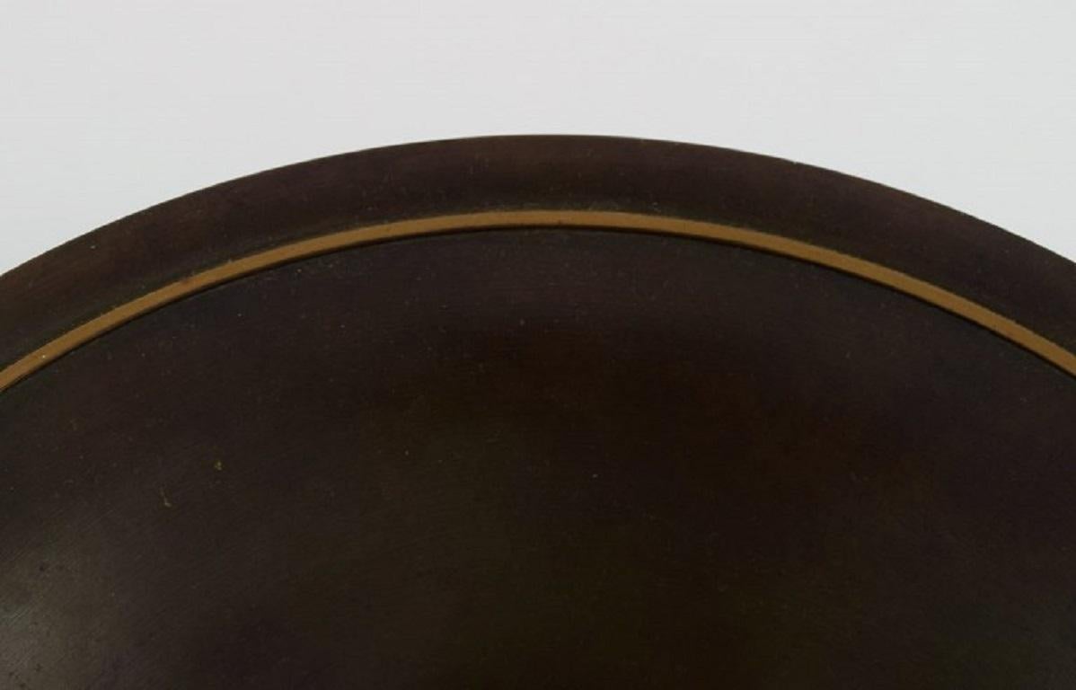 Just Andersen for GAB Bronze. Art Deco bowl in bronze. 1930s. In Excellent Condition In Copenhagen, DK