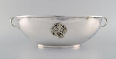 Just Andersen for Gab, Large Art Deco Jardinière in Plated Silver, 1930s