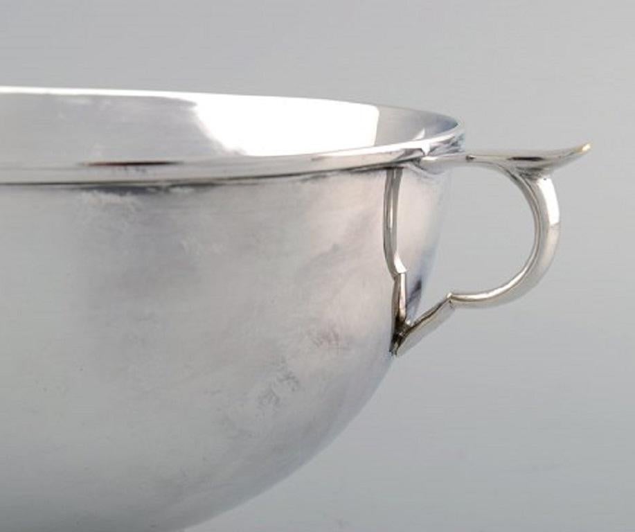 Just Andersen for Gab, Large Art Deco Jardinière in Plated Silver, 1930s In Excellent Condition In Copenhagen, DK