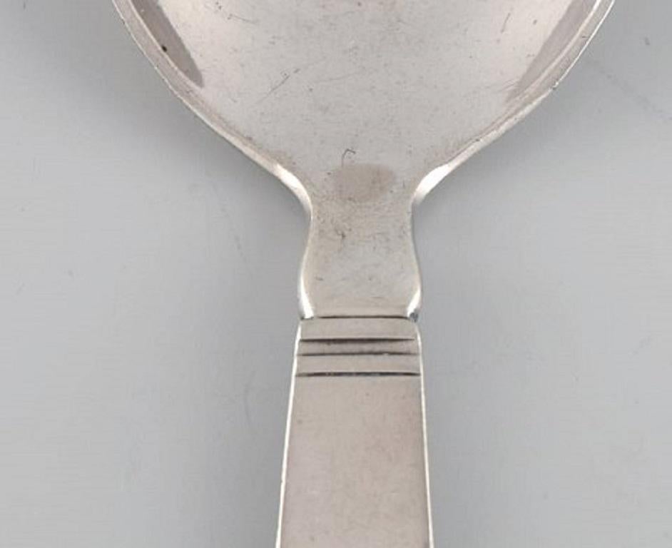 Art Deco Just Andersen for Georg Jensen, Blok / Acadia Jam Spoon in Sterling Silver