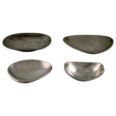 Just Andersen, Four Bowls in Pewter, 1930s-1940s Just Andersen, Four Bowls in Pewter, 1930s-1940s
