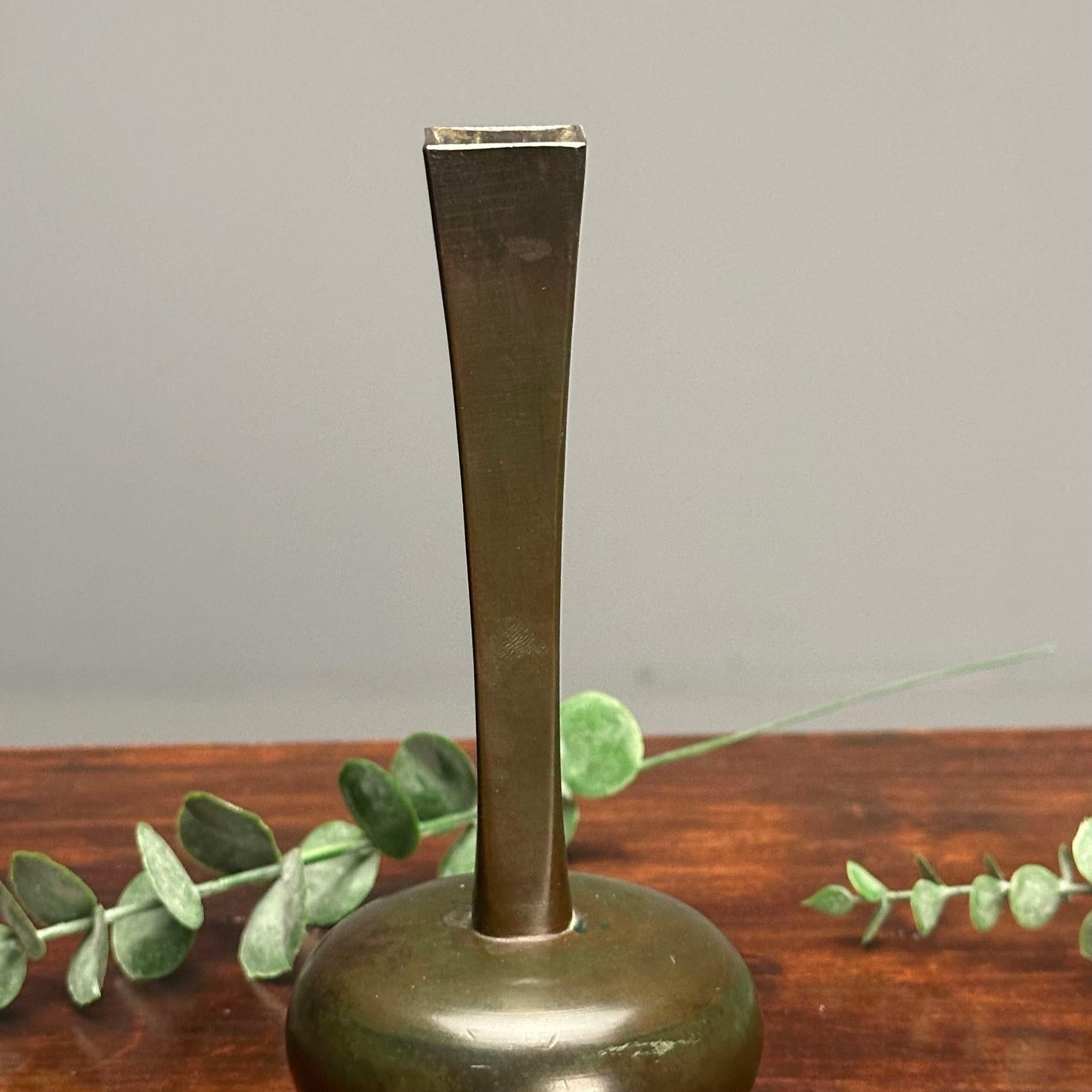 Just Andersen, GAB, Swedish Mid-Century Modern, Bronze Vase, Sweden, 1940s For Sale 1