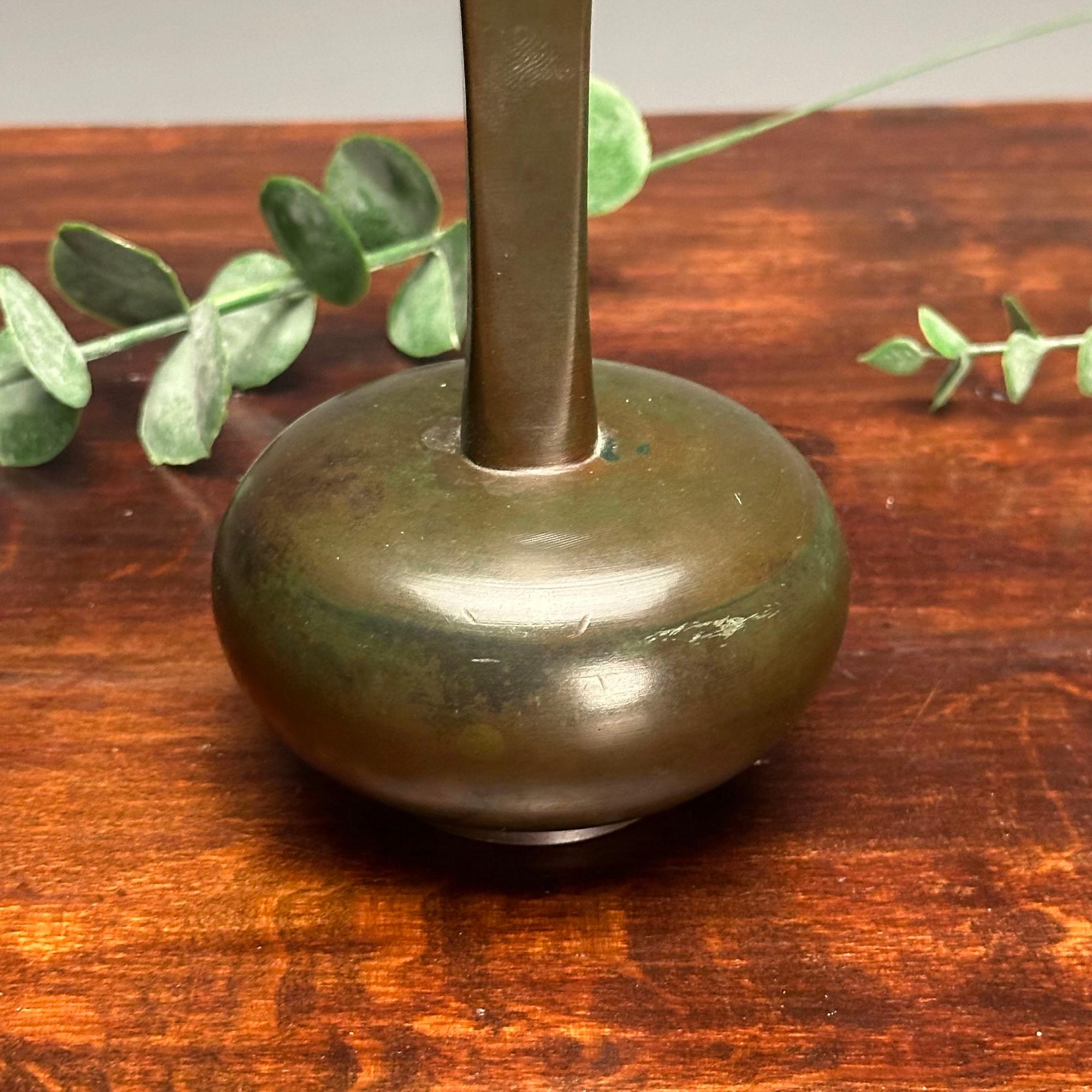 Just Andersen, GAB, Swedish Mid-Century Modern, Bronze Vase, Sweden, 1940s For Sale 2