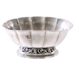 Just Andersen Jardinière Model 1279, Pewter, Denmark, 1930s