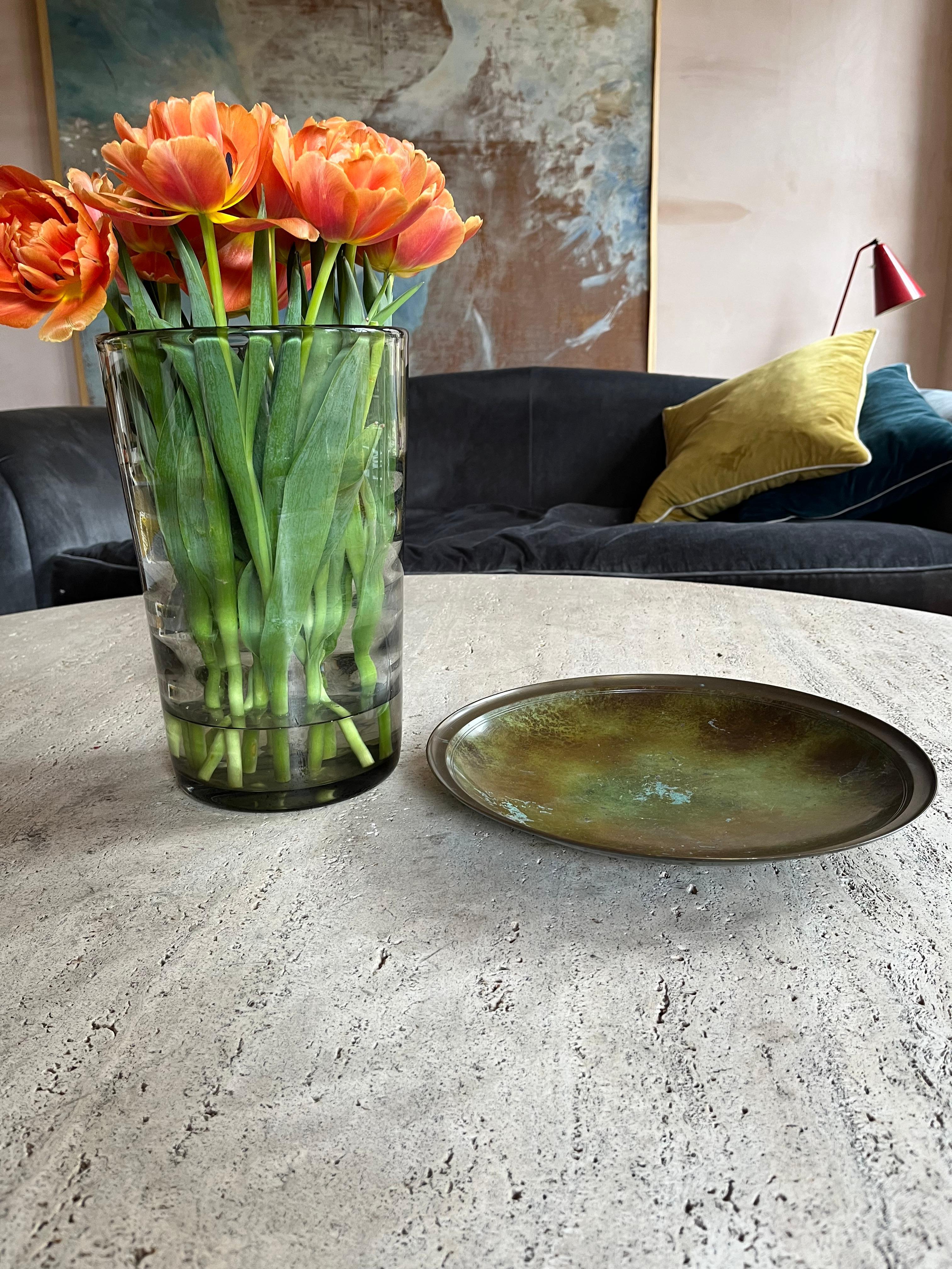 Danish Just Andersen large alloyed bronze bowl For Sale