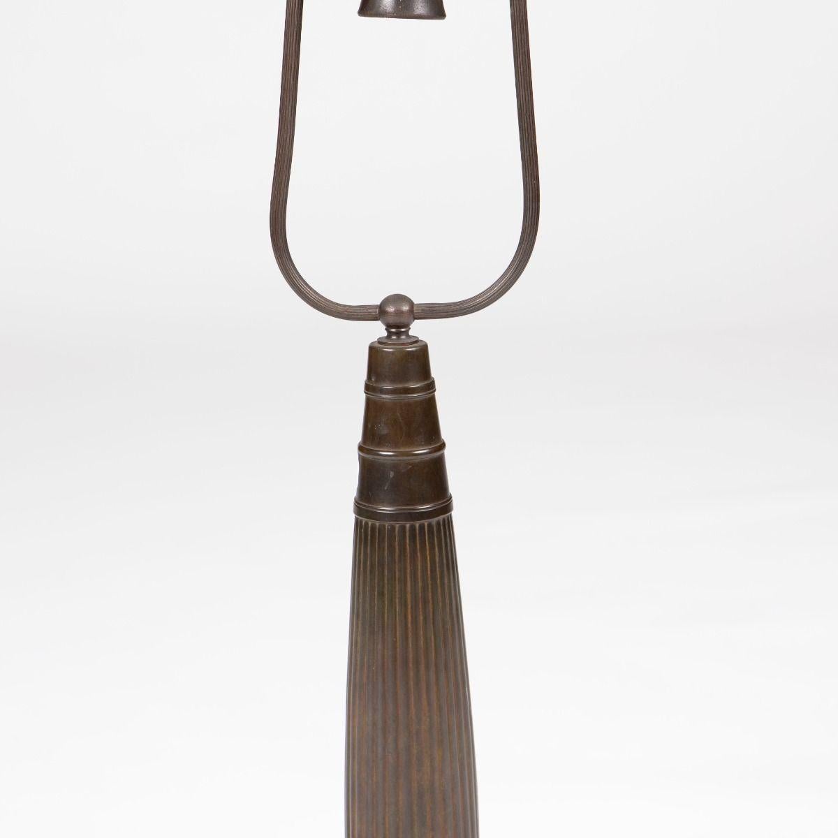 Just Andersen - Pareja De Lámparas De Mesa Art Decó De Metal Modelo 1857 siglo XX en venta