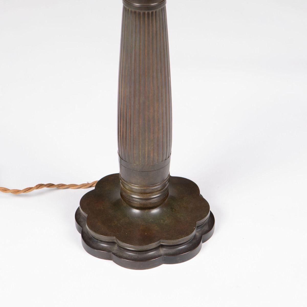 Just Andersen - Pareja De Lámparas De Mesa Art Decó De Metal Modelo 1857 en venta 1