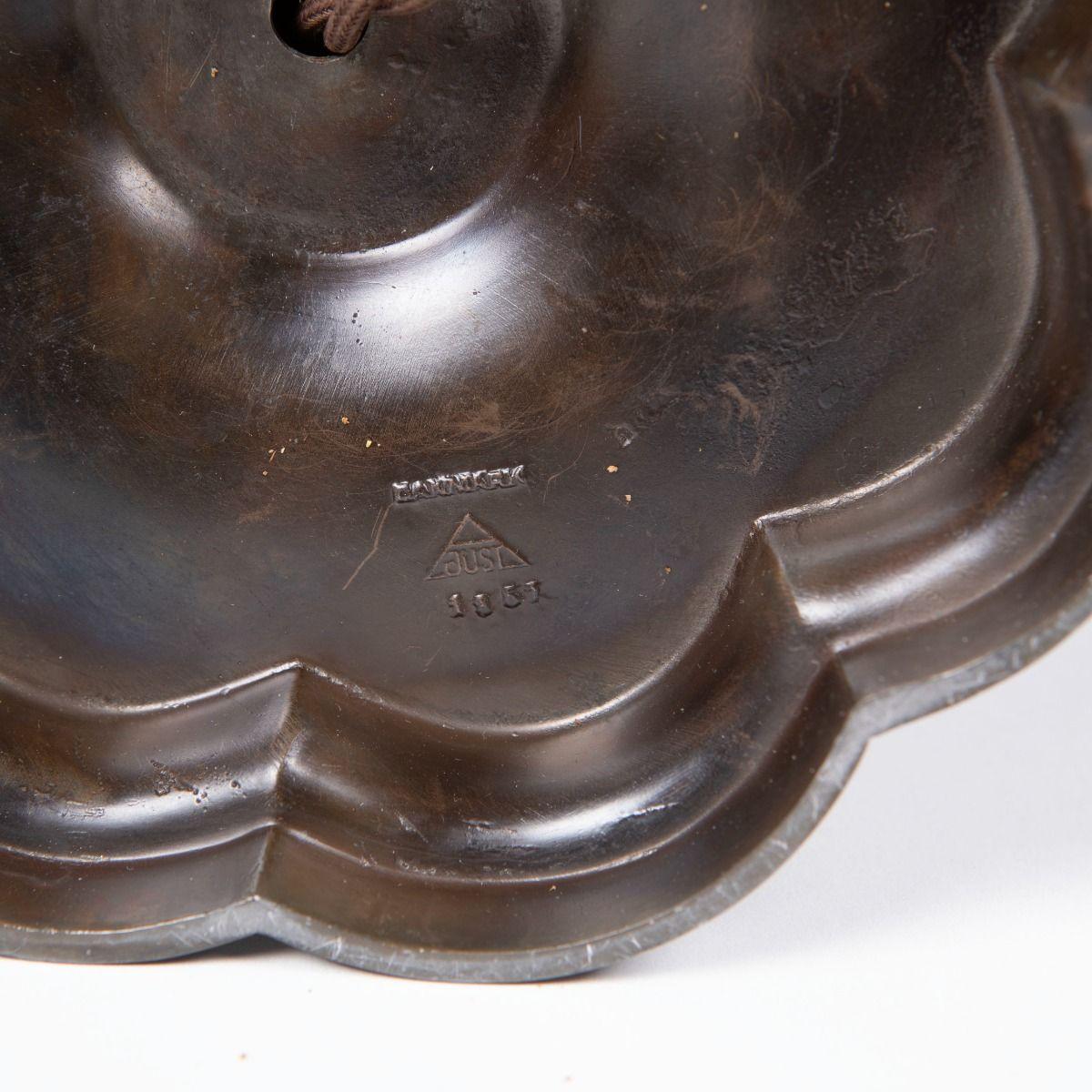 Just Andersen - Pareja De Lámparas De Mesa Art Decó De Metal Modelo 1857 en venta 2