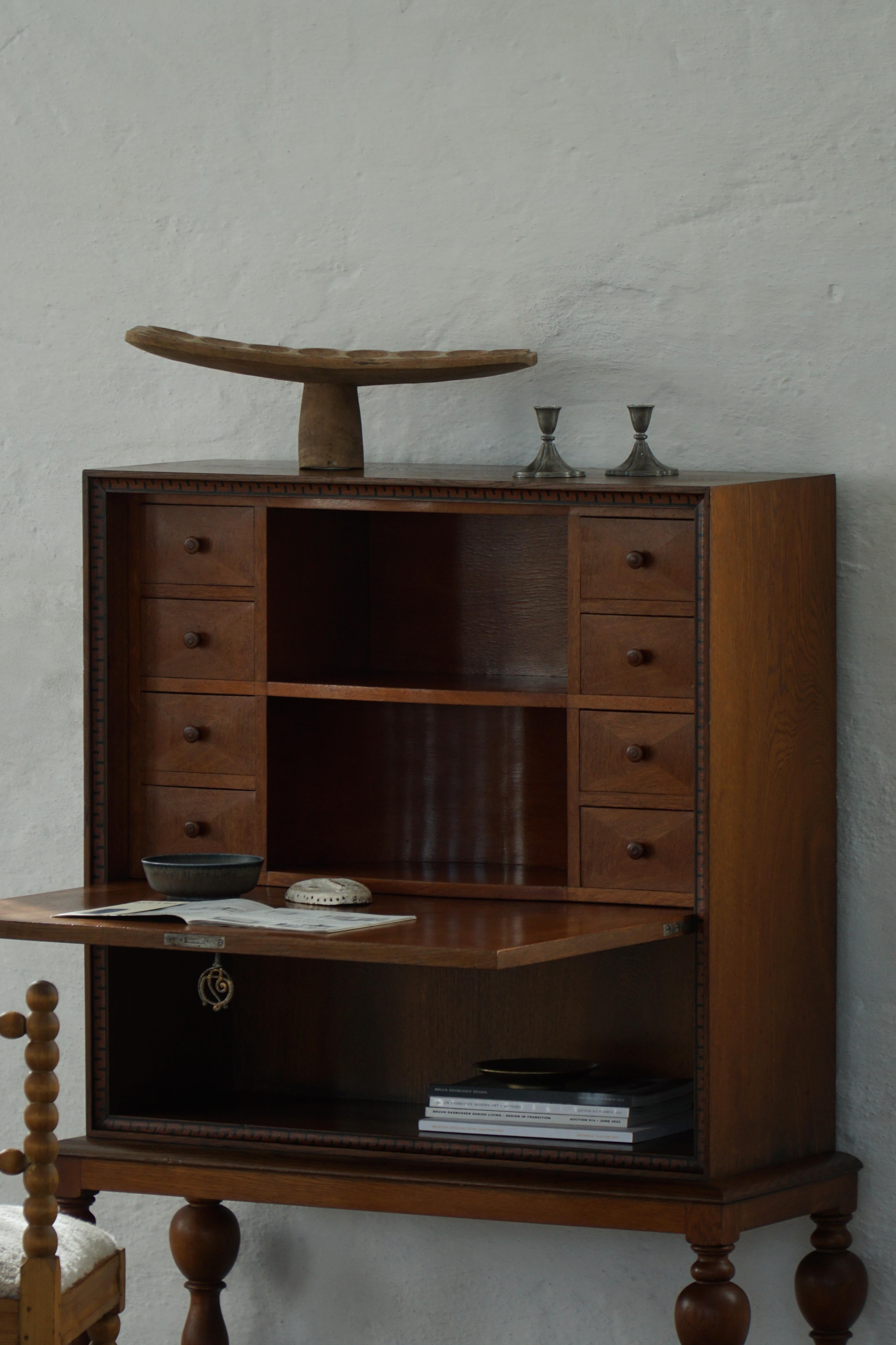 Just Andersen, Paire de bougeoirs en étain par Just Andersen, 1930, Art déco danois Bon état - En vente à Odense, DK