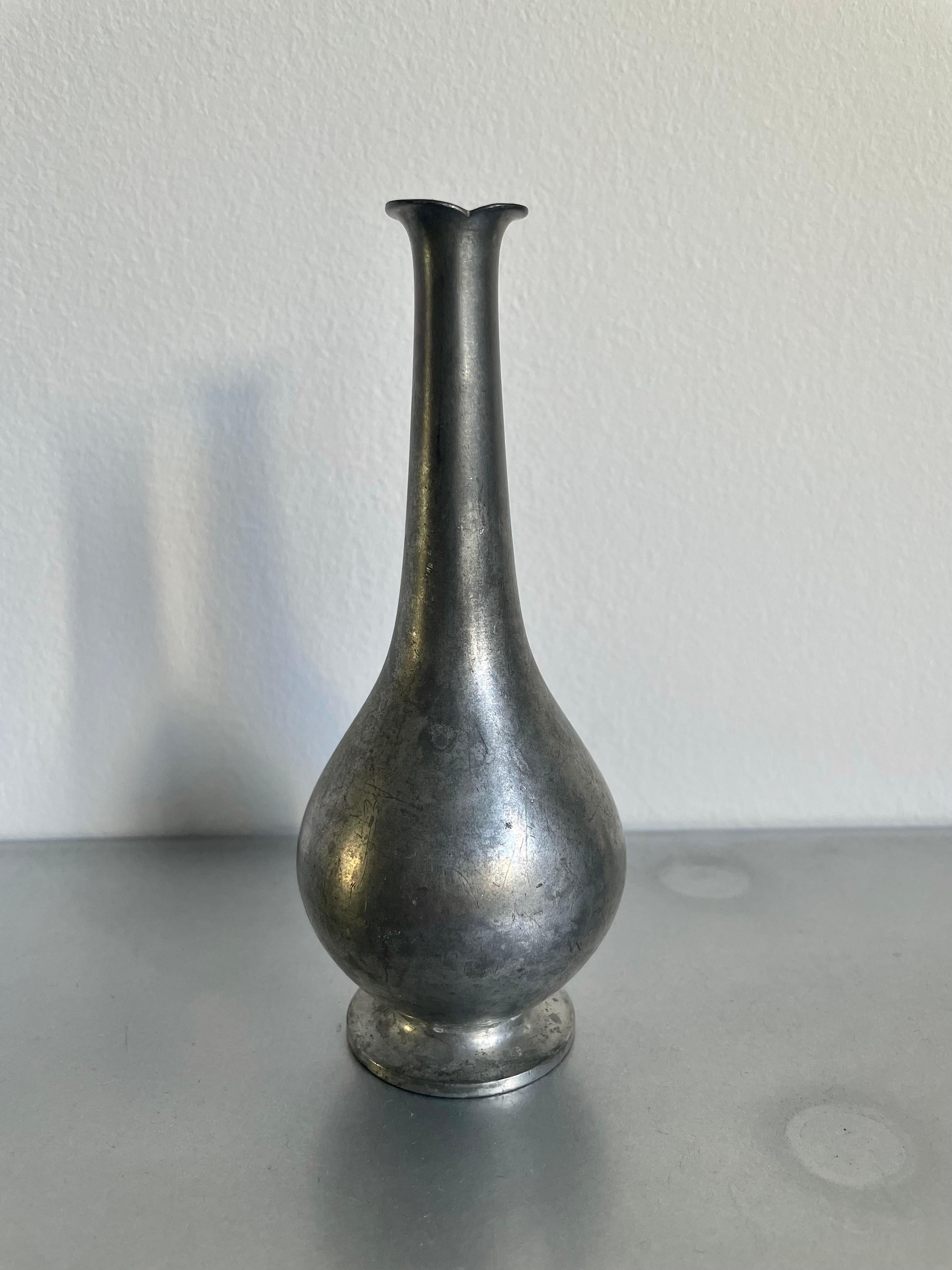 Just Andersen Pewter bud vase, 1930s.

Base marked 