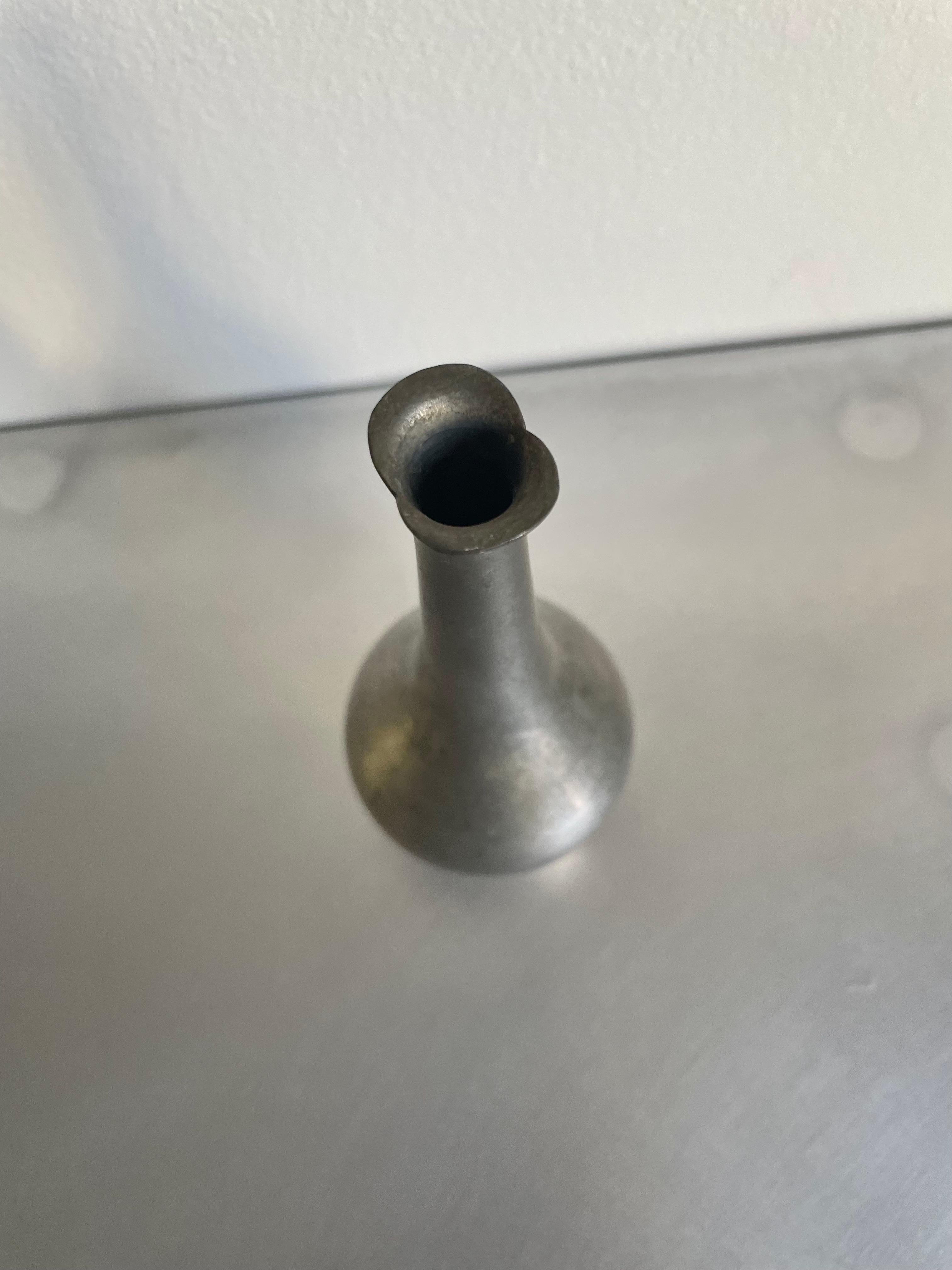 Danish Just Andersen Pewter Bud Vase, 1930s For Sale
