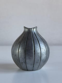 Just Andersen pewter vase design by Arne Ekers, Copenhagen Denmark 1952