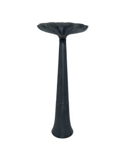 Just Andersen Art Deco Pewter Vase with Fluted Base, Denmark, 1930s