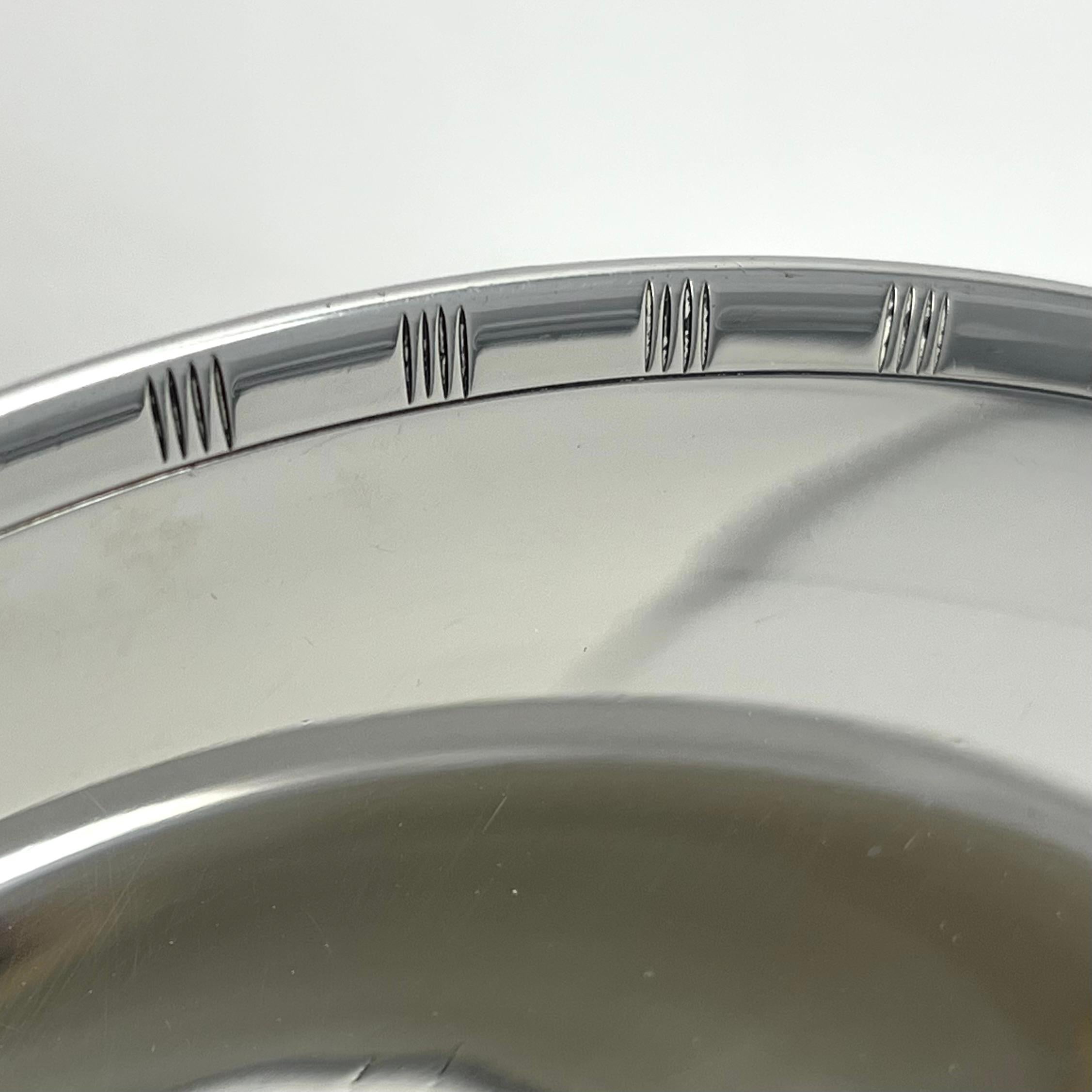 Just Andersen Silver Art Deco Footed Bowl Denmark For Sale 4