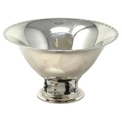 Vintage Just Andersen Silver Art Deco Footed Bowl Denmark
