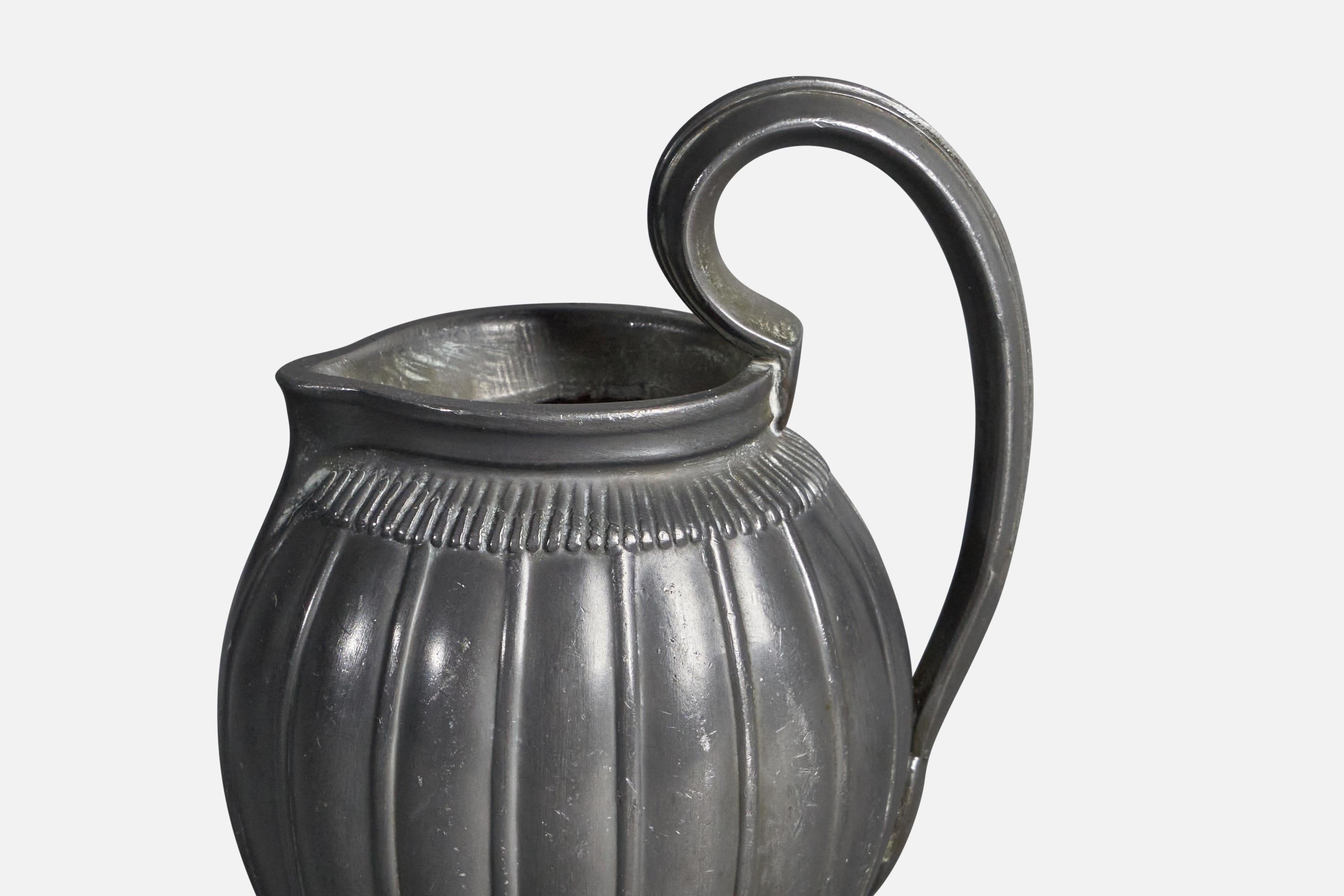Danish Just Andersen, Small Pitcher, Pewter, Denmark, 1930s For Sale