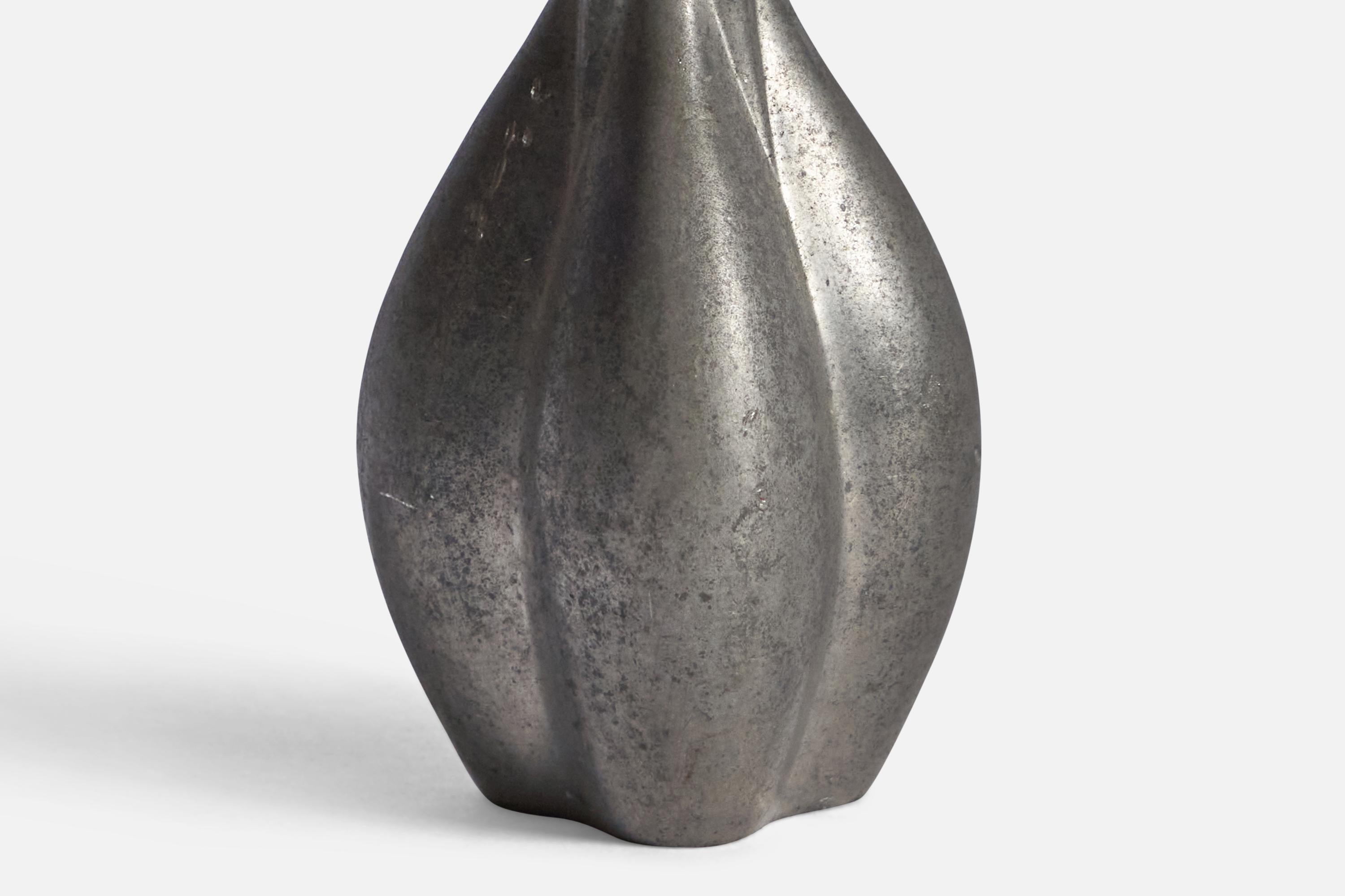 Just Andersen, Small Vase, Pewter, Denmark, 1930s In Good Condition In High Point, NC