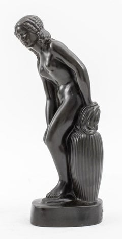Just Andersen Standing Nude Woman Sculpture