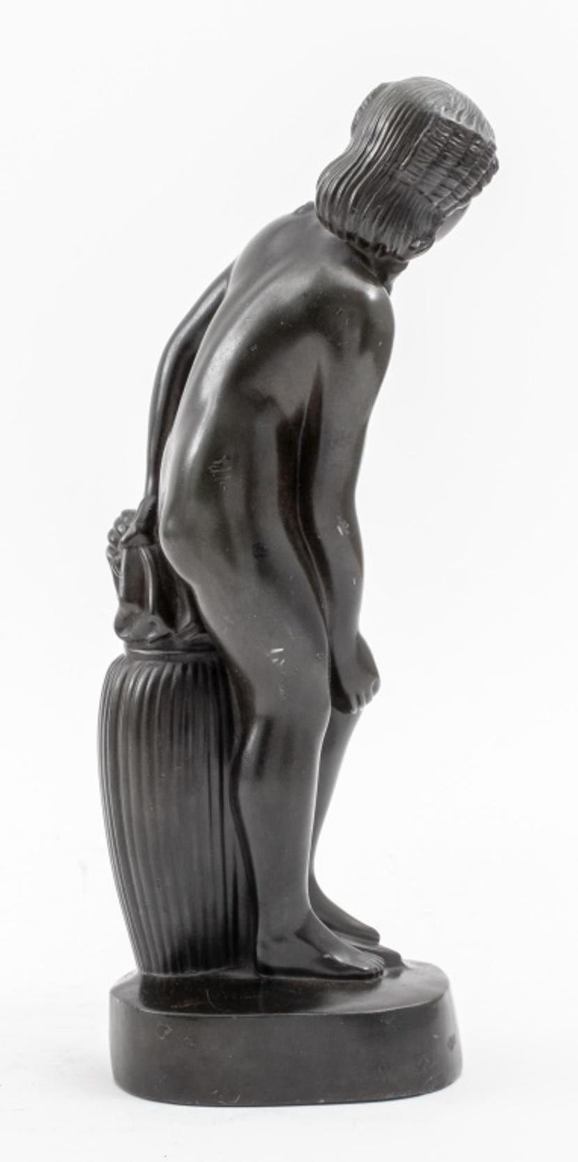 Metal Just Andersen Standing Nude Woman Sculpture