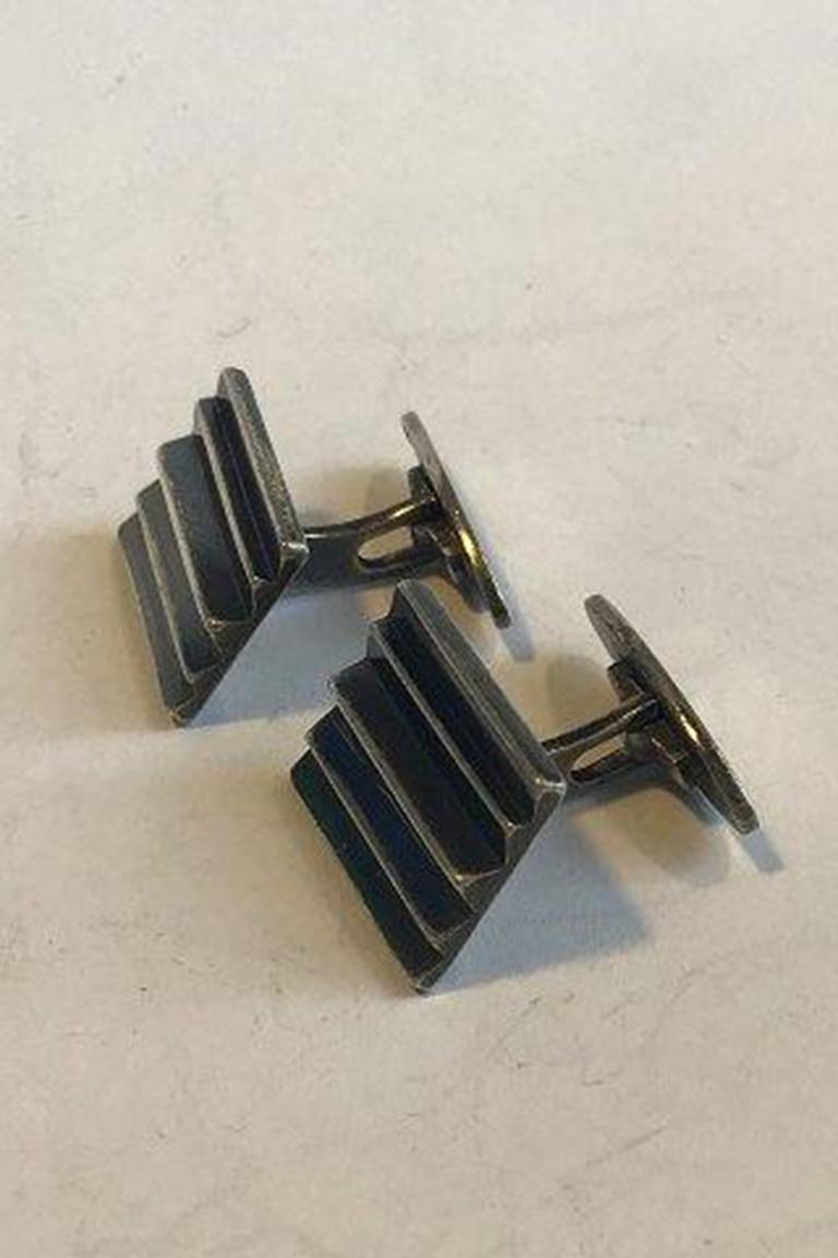 Just Andersen sterling silver cufflinks.

Measures 1.5 x 1.8 cm/0.59 x 0.70