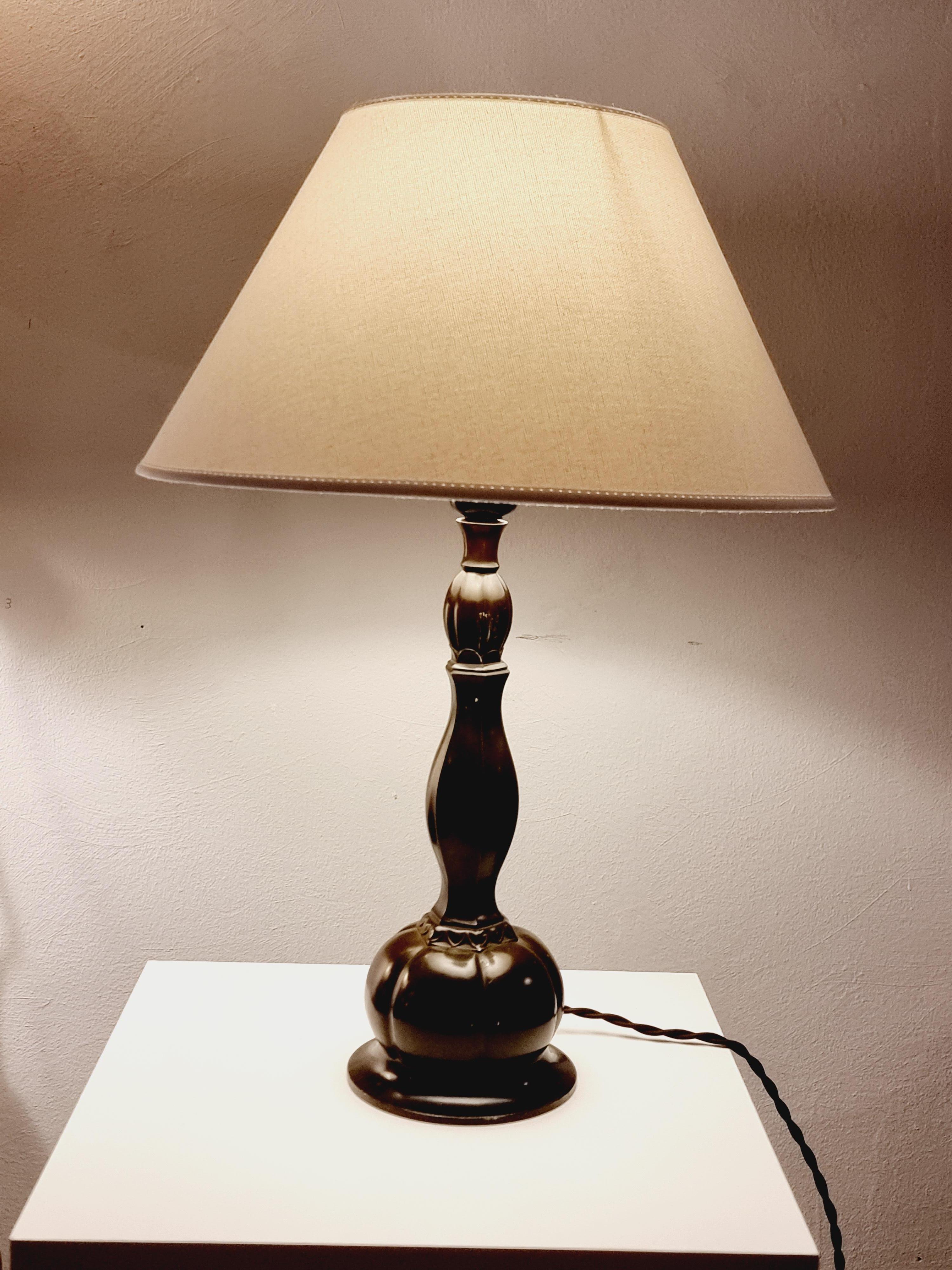Just Andersen, table lamp, Denmark 1930s, Scandinavian Modern / Art Deco In Good Condition For Sale In Stockholm, SE