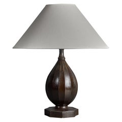 Just Andersen, Table Lamp, Disko Metal, Denmark, 1930s
