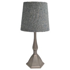 Just Andersen, table lamp in pewter with decor of leaves, Danish Grace 1920/30s.