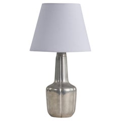 Vintage Just Andersen, Table Lamp, Pewter, Denmark, 1930s