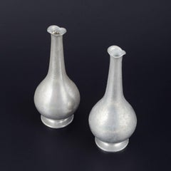 Just Andersen. Two pewter vases, model 1457. Denmark, 1940s.