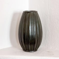 Just Andersen, Vase Bronze Patinated Zinc, Art Deco
