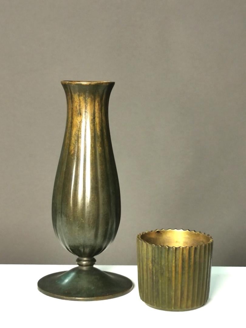 just andersen bronze vase