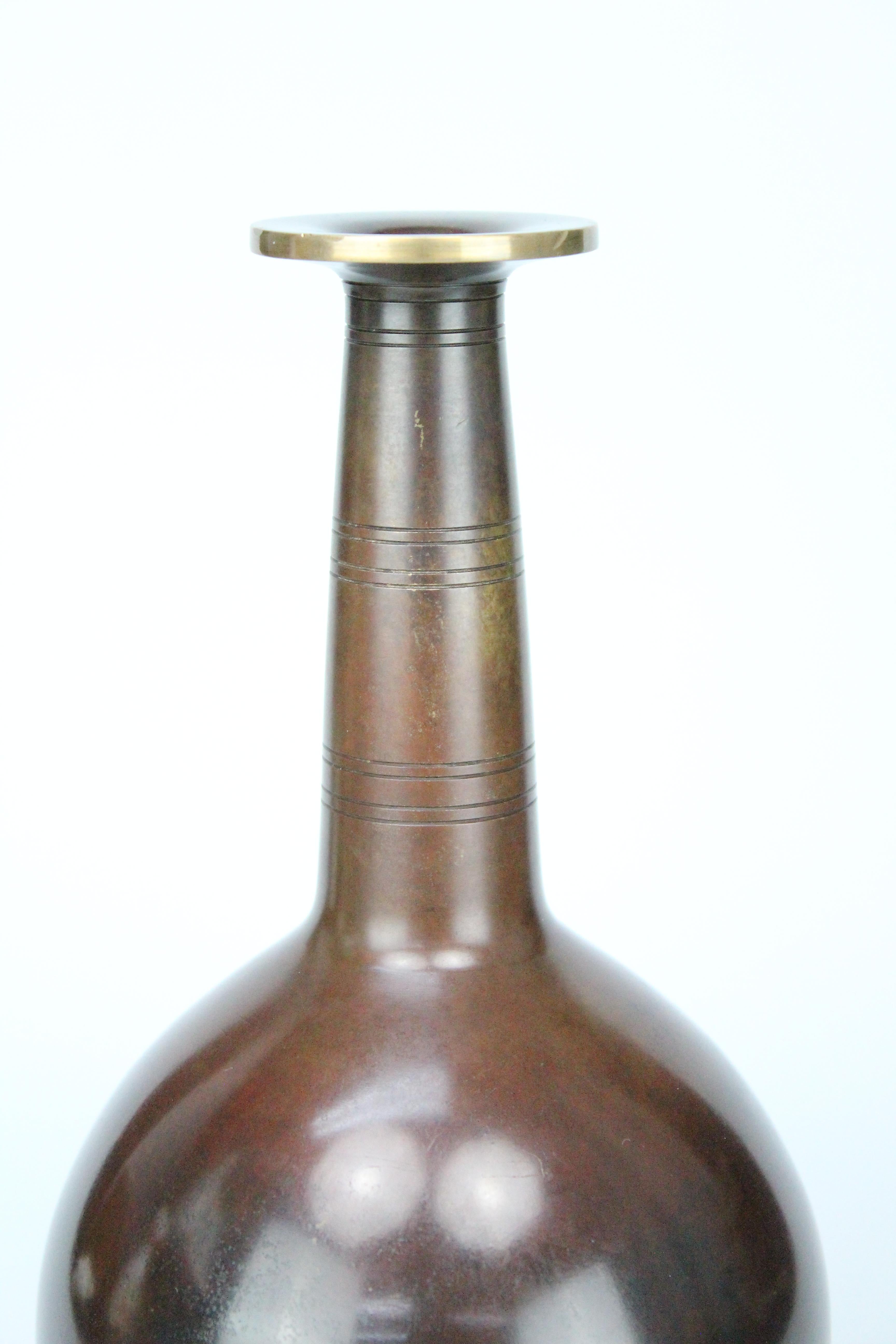 Just Andersen Vase in Patinated Bronze, 1920s-1930s 4