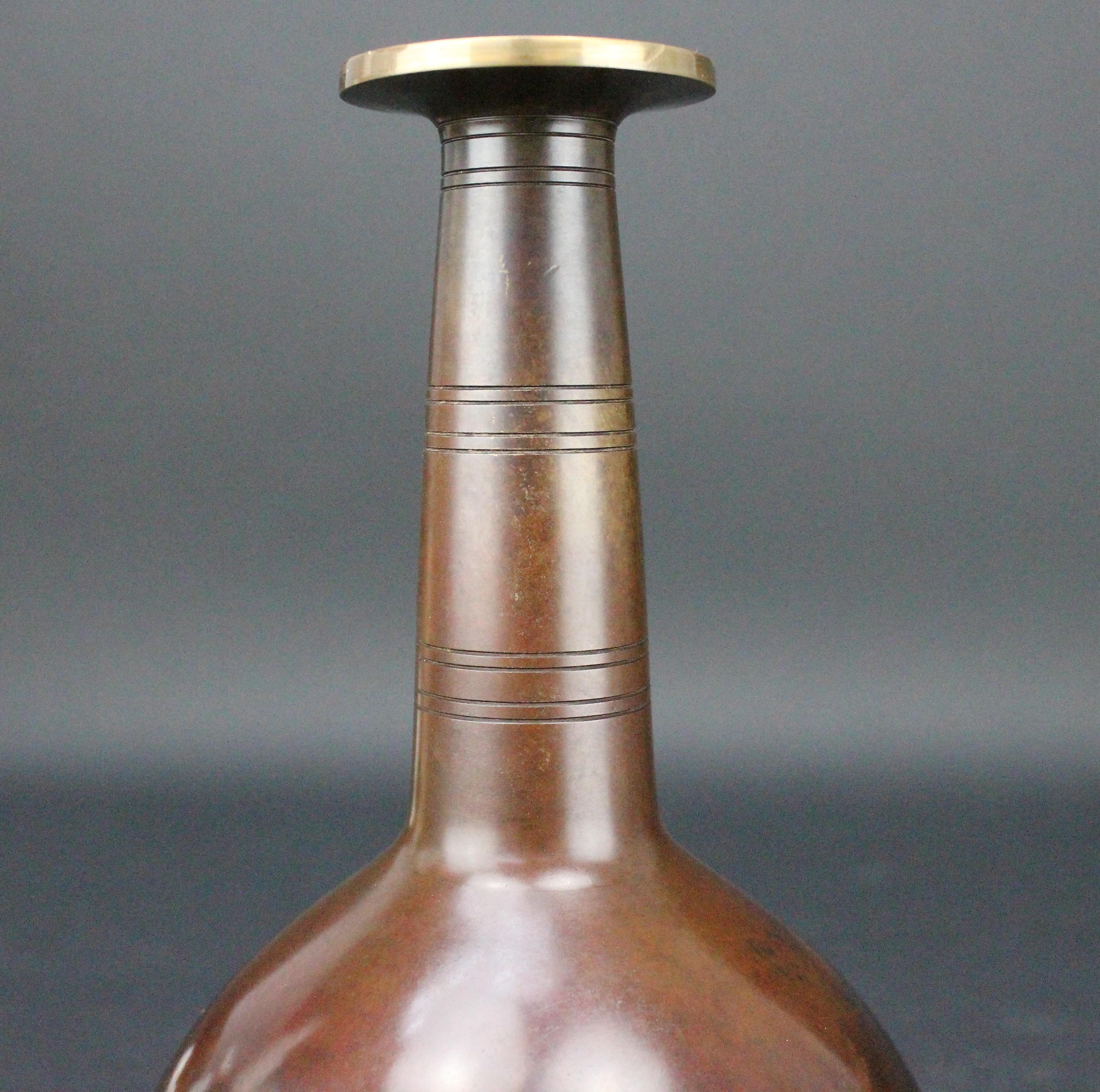 Just Andersen Vase in Patinated Bronze, 1920s-1930s 1