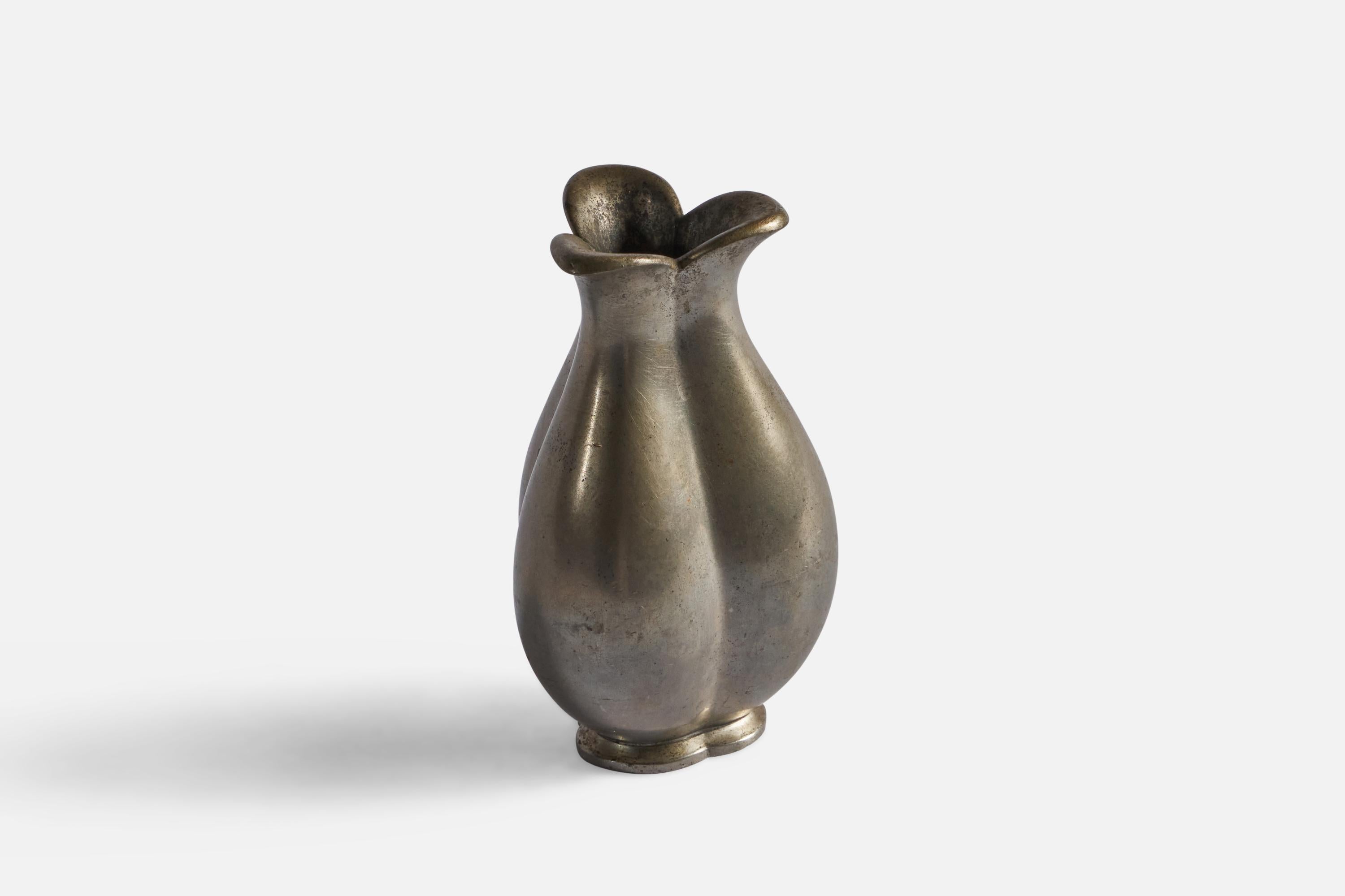 Just Andersen, Vase, Zinn, Dänemark, 1930er-Jahre (Skandinavische Moderne) im Angebot