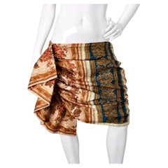 Just Cavalli Archive Print Gathered Mini Skirt