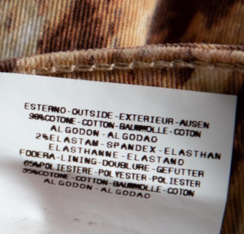 Women's Just Cavalli Beige Animal Printed Denim Jeans M For Sale